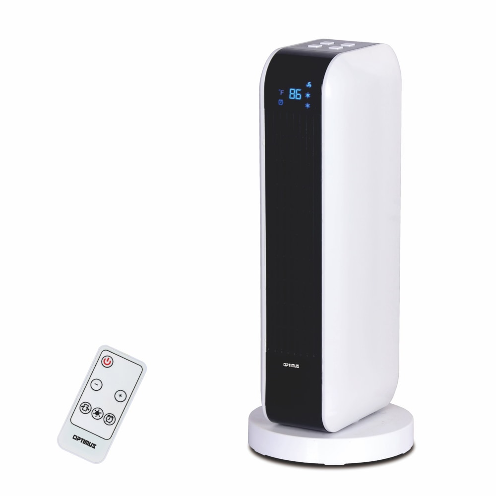 Optimus 1500-Watt Digital Oscillating Tower Heater With Remote,