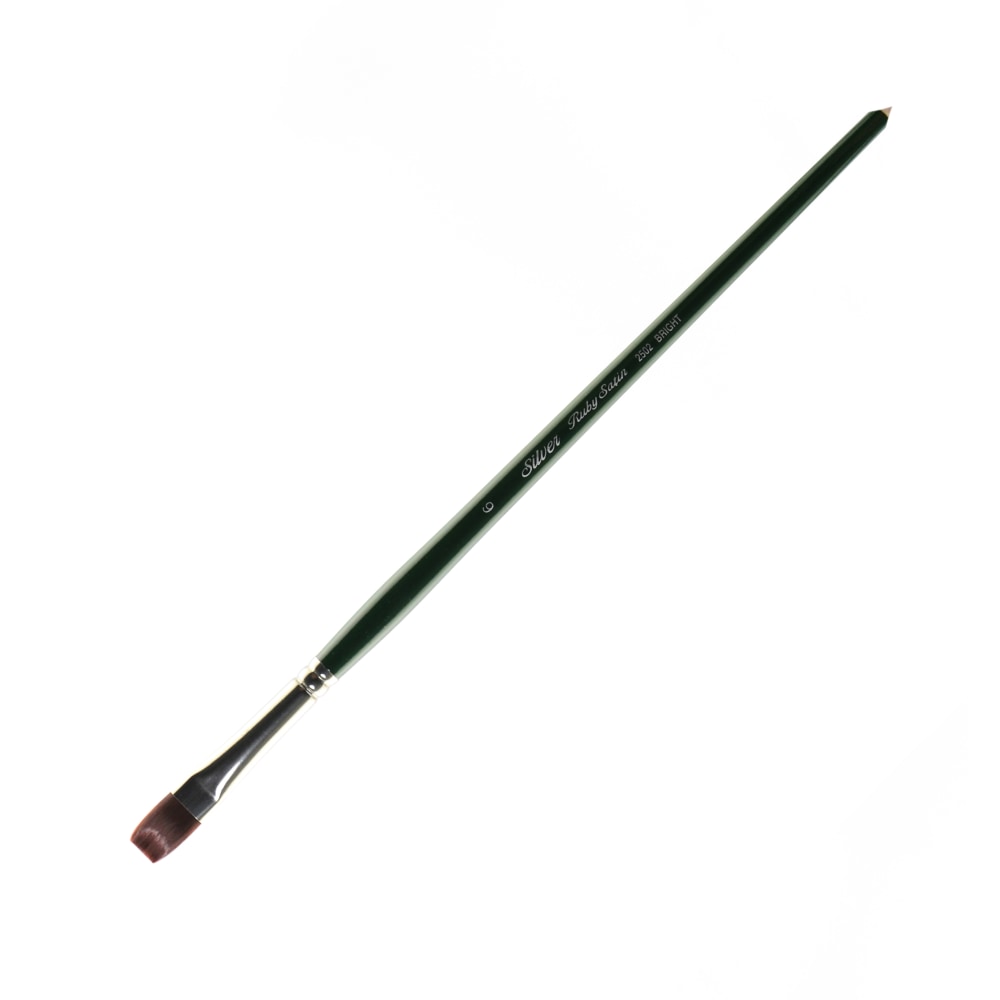Silver Brush Ruby Satin Series Long-Handle Paint Brush