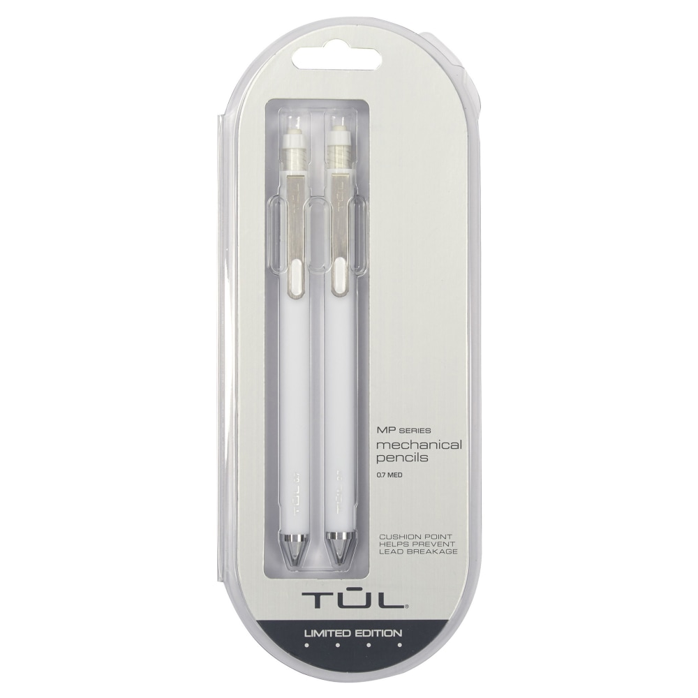 TUL® Mechanical Pencils, 0.7 mm, White Barrels, Pack