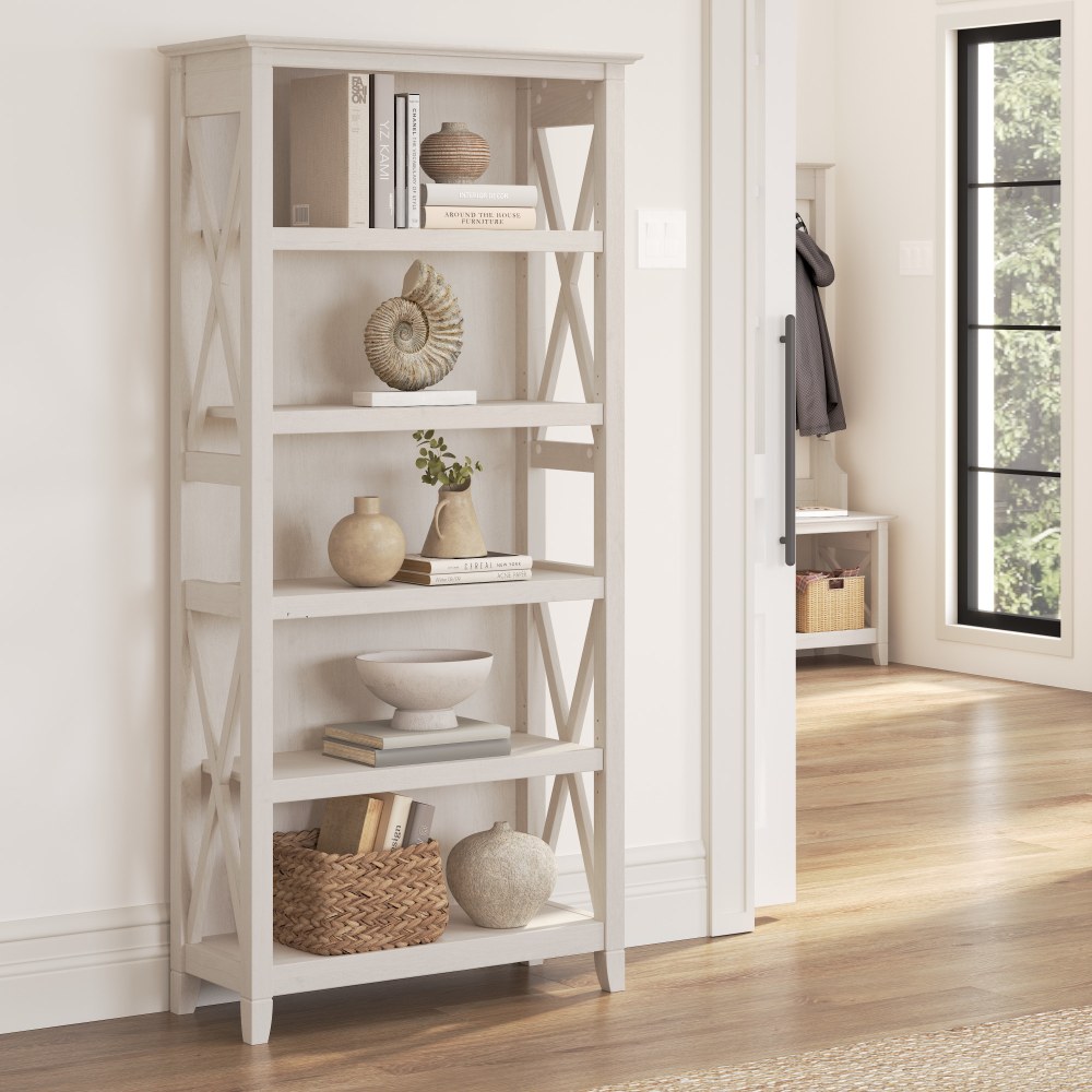 Bush Business Furniture Key West 66"H 5-Shelf Bookcase,