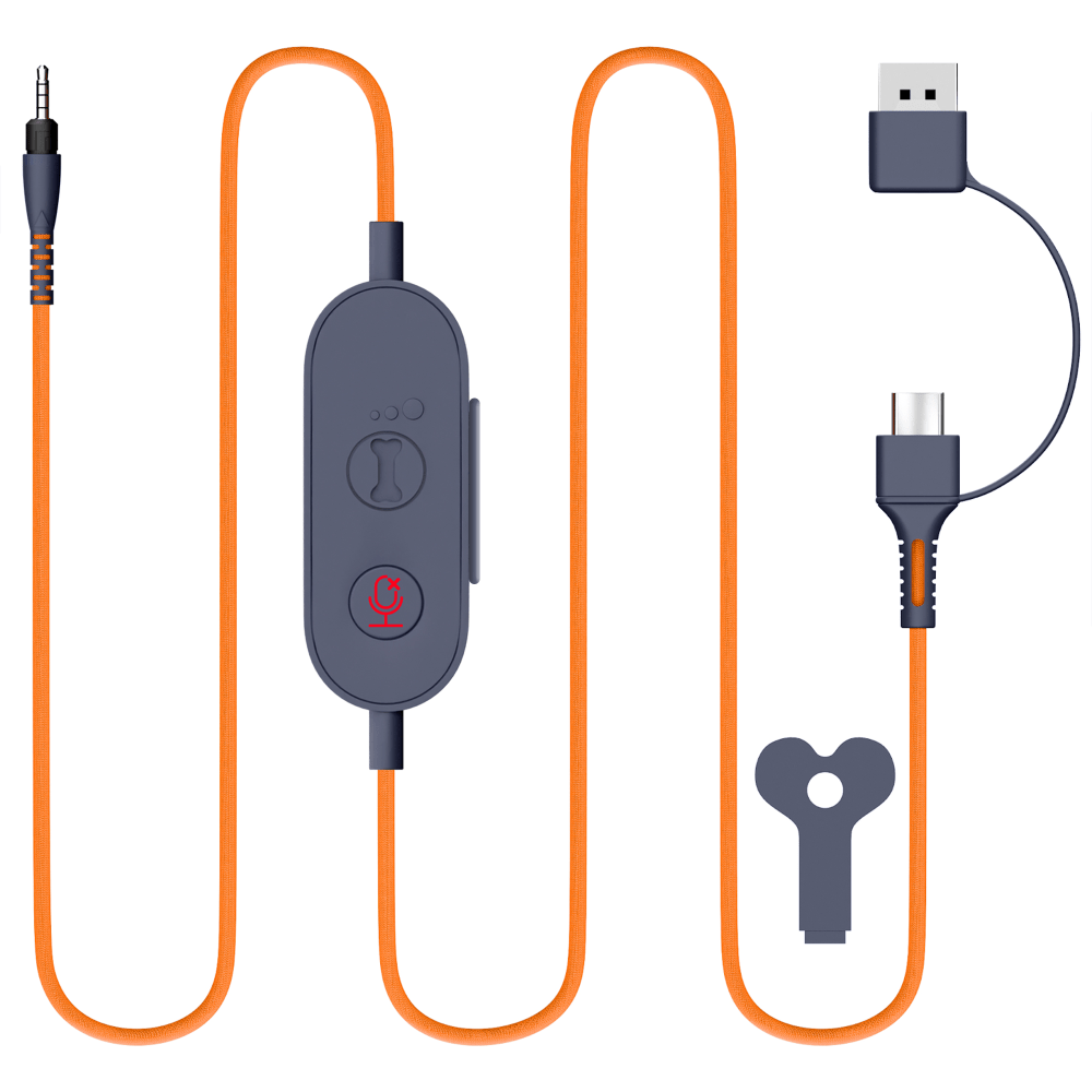 Delton 3.5mm Audio Cable Replacement With USB-A And