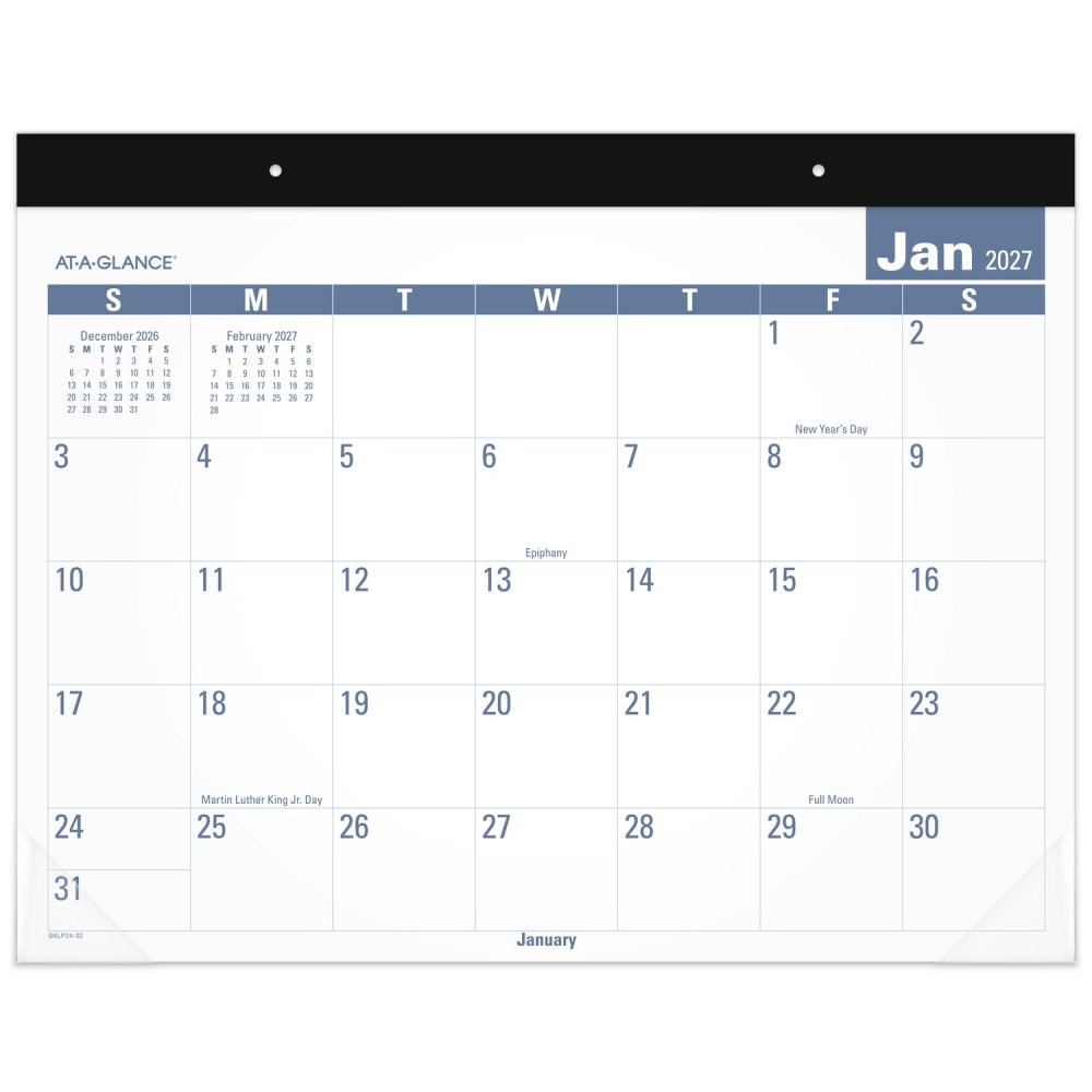 AT-A-GLANCE® 2027 Easy to Read Desk Pad Calendar,
