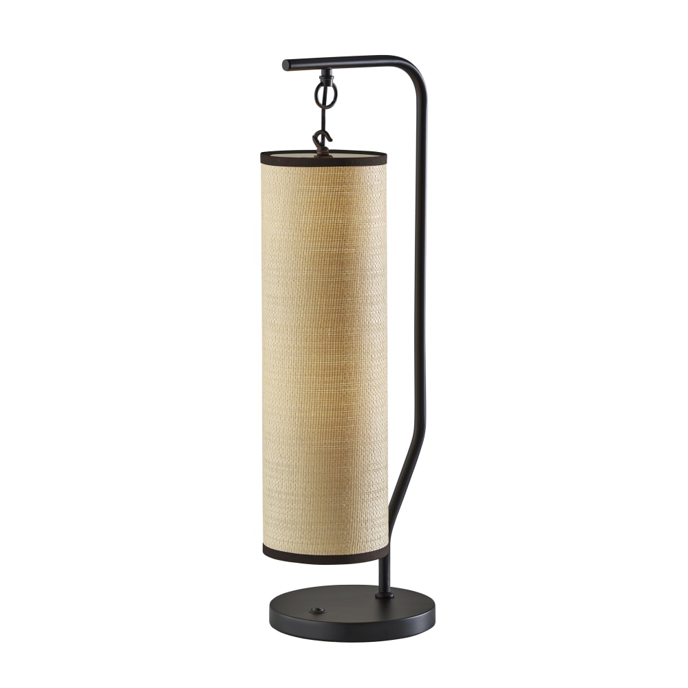 Adesso Lyons Table Lamp, 30"H, Natural/Black