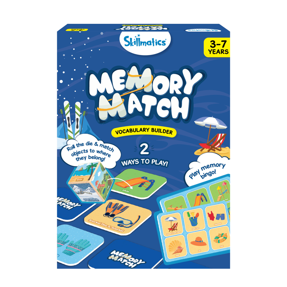 Skillmatics Memory Match Vocabulary Game, Kindergarten
