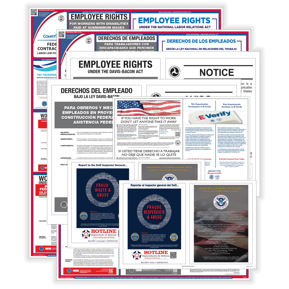 ComplyRight™ Federal Contractor (Construction) Labor Law Poster