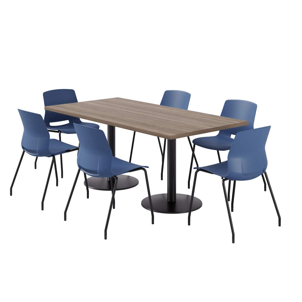 KFI Studios Proof Rectangle Pedestal Table With Imme