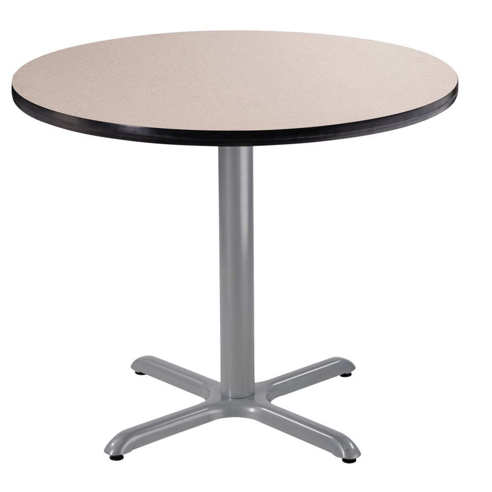 National Public Seating Round Café Table, X-Base, 30"H