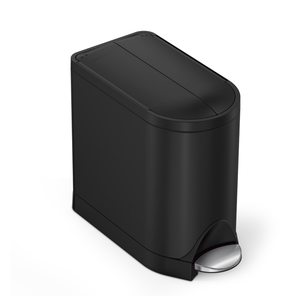 simplehuman Butterfly Step Stainless Steel Trash Can, 2.64