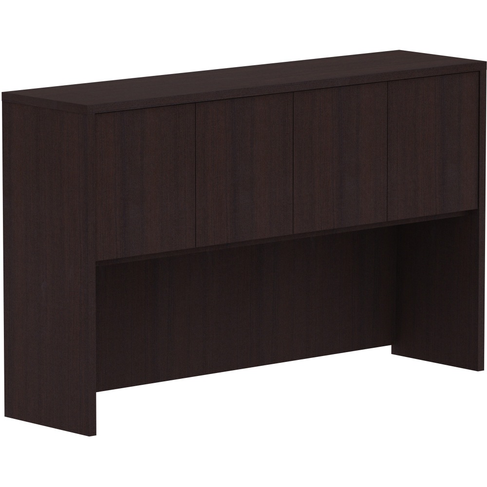 Lorell® Laminate 4-Door Hutch, 36"H x 60"W x