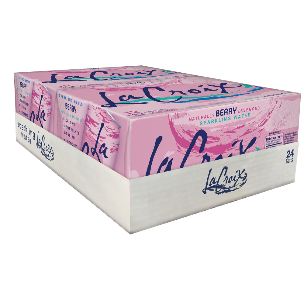 LaCroix Sparkling Water, Berry, 12 Oz, Case Of
