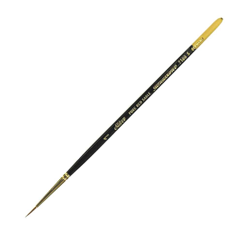 Silver Brush Renaissance Series Short-Handle Paint Brush, 7100S,