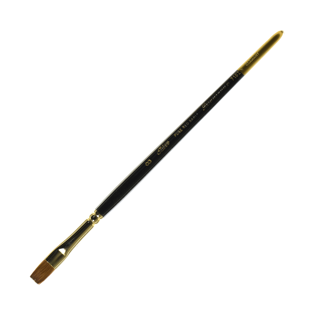 Silver Brush Renaissance Series Short-Handle Paint Brush, 7102S,