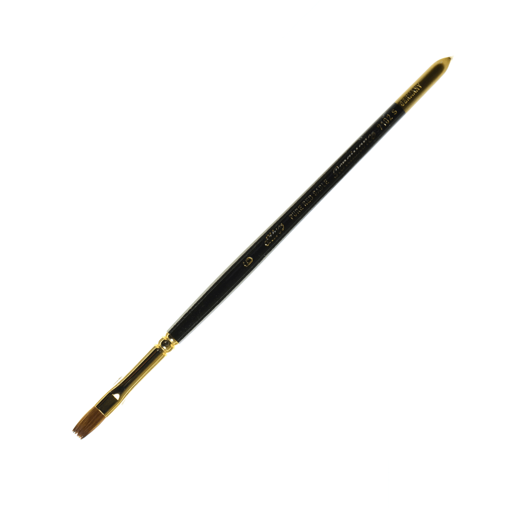 Silver Brush Renaissance Series Short-Handle Paint Brush, 7102S,