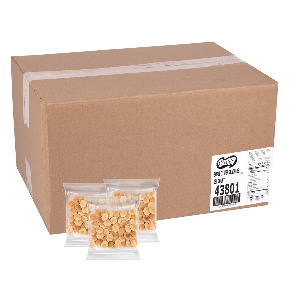 Burry Small Oyster Portion Pack Crackers, 0.5 Oz,