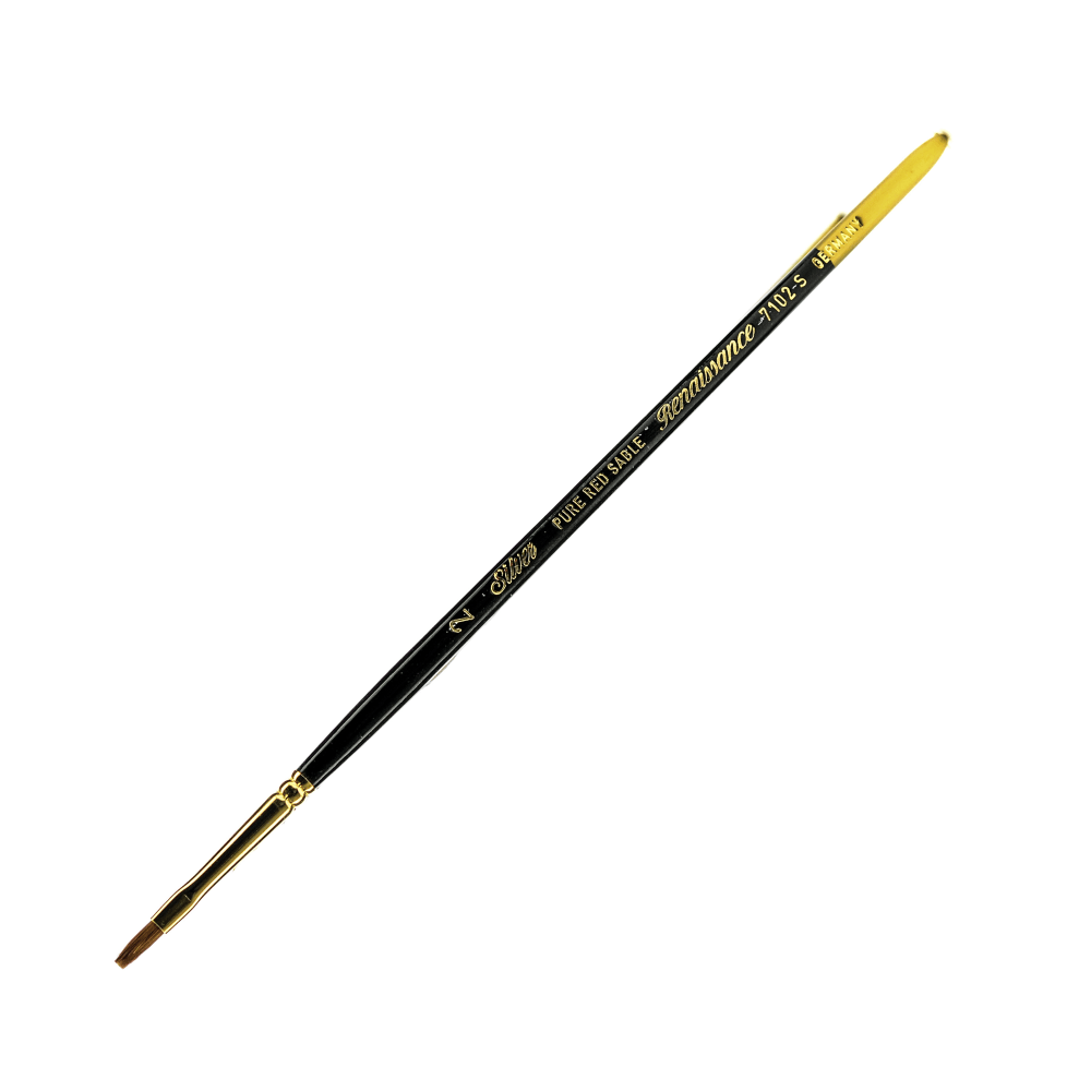 Silver Brush Renaissance Series Short-Handle Paint Brush, 7102S,