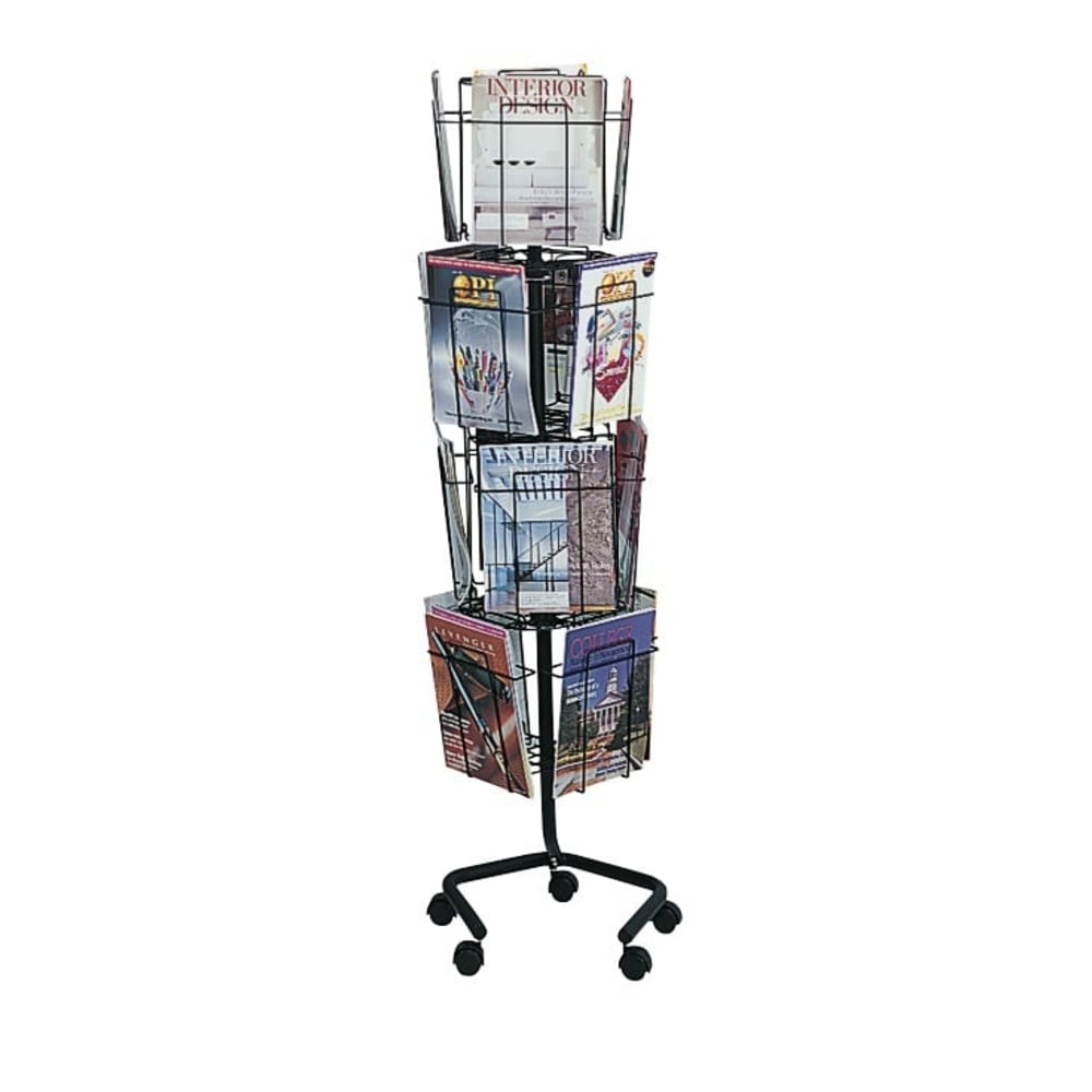 Safco® Wire Rotary Literature Display, 61 1/4"H x