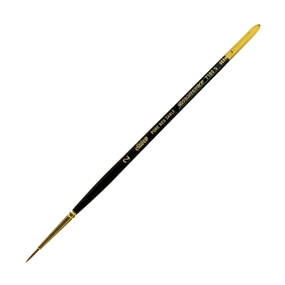 Silver Brush Renaissance Series Short-Handle Paint Brush, 7100S,