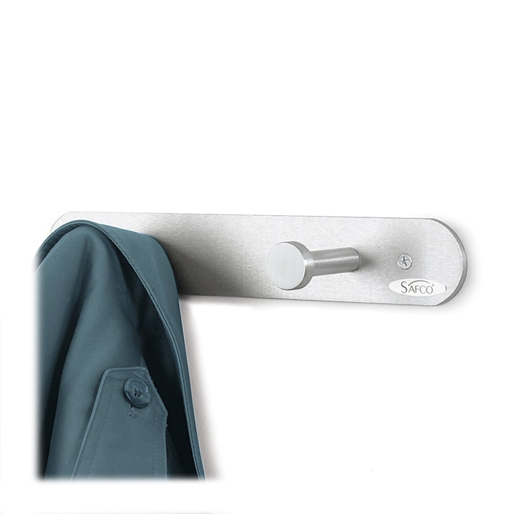 Safco® Rounded Nail-Head Wall Mount Coat Rack, 2"H