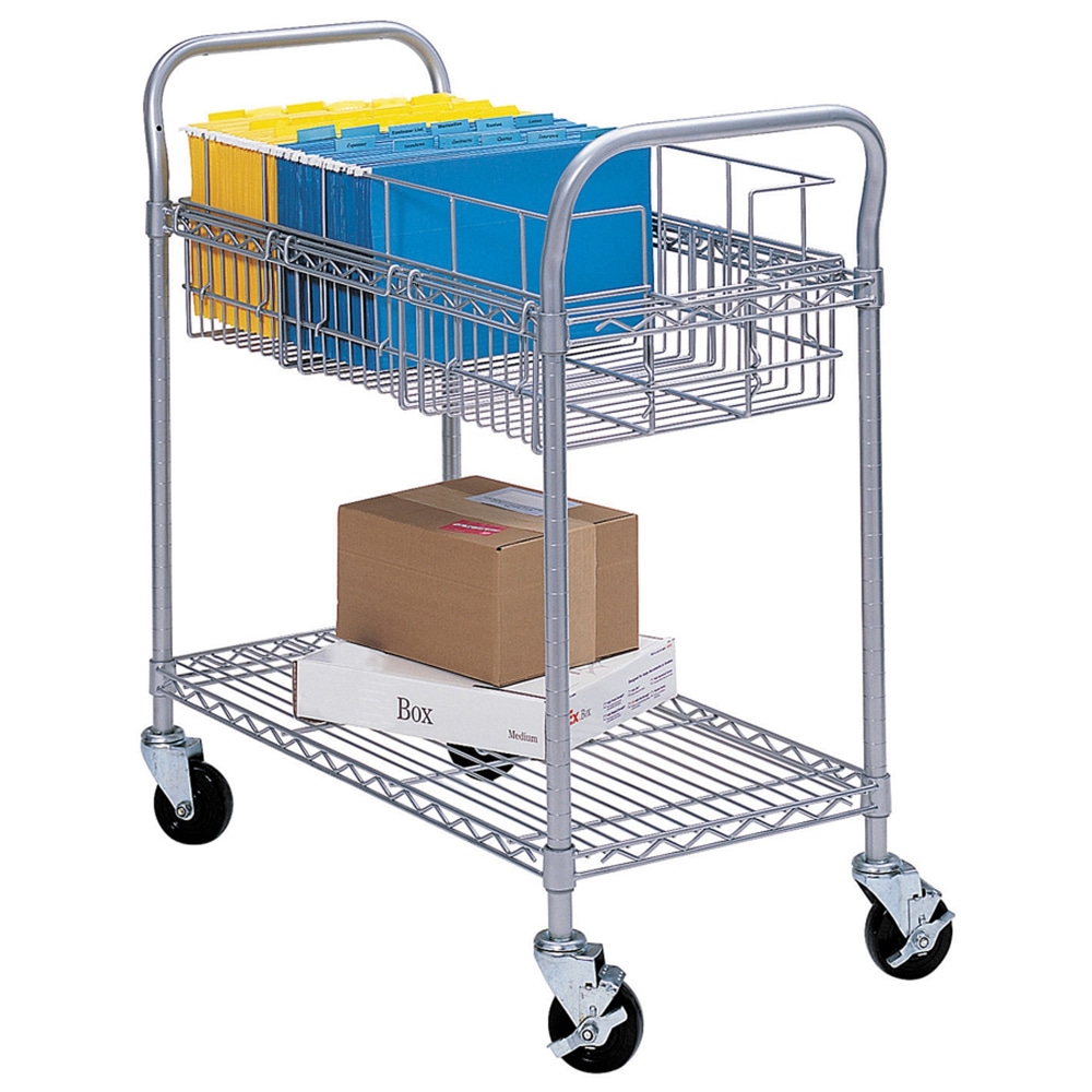 Safco® Wire Mail Cart, 38 1/2"H x 26