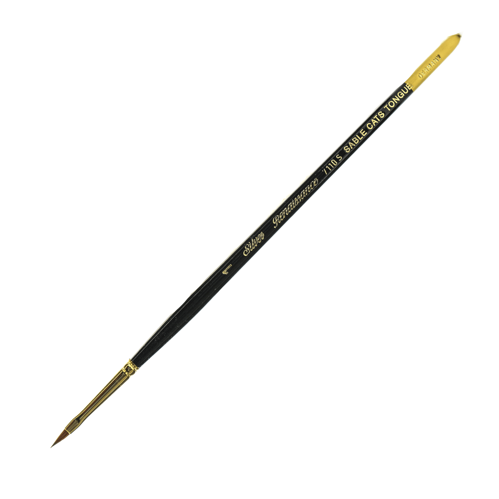 Silver Brush Renaissance Series Short-Handle Paint Brush, 7110S,