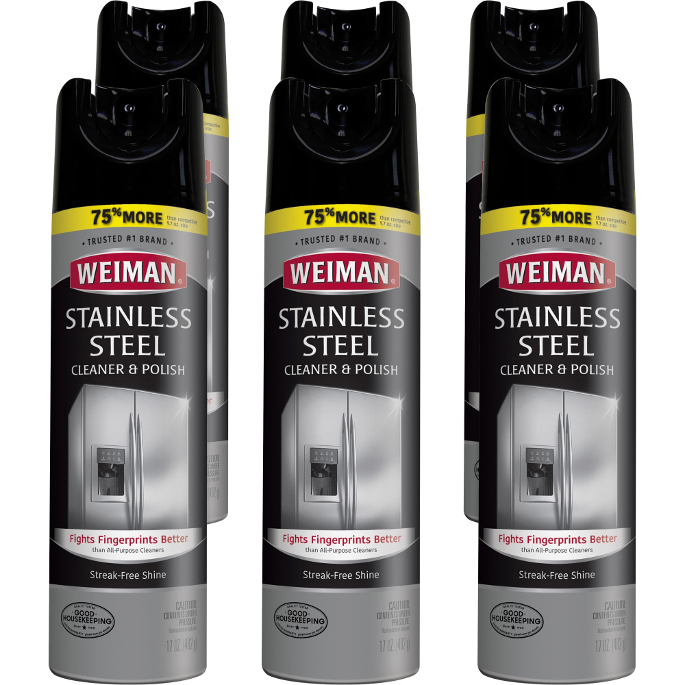 Weiman Products Stainless Steel Cleaner/Polish - Aerosol -