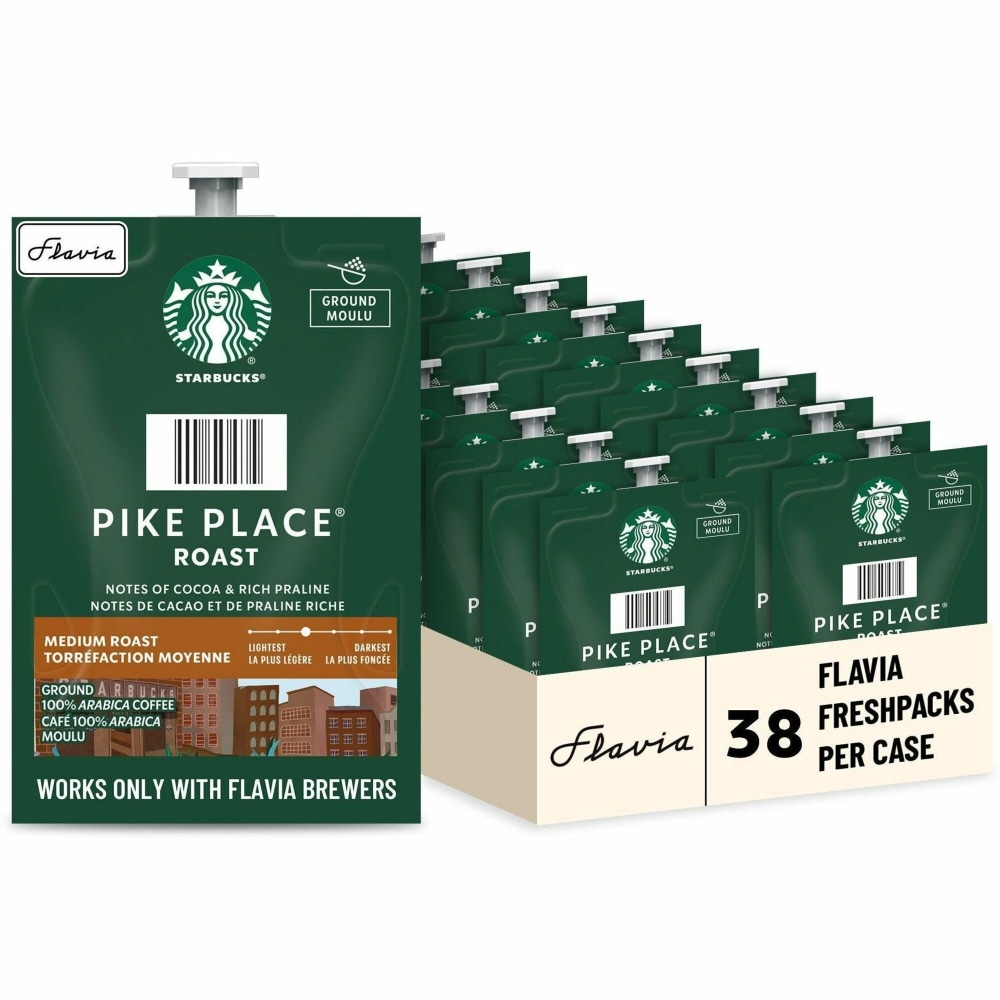 Flavia Freshpack, Ground Pike Place Roast Freshpack, 48725