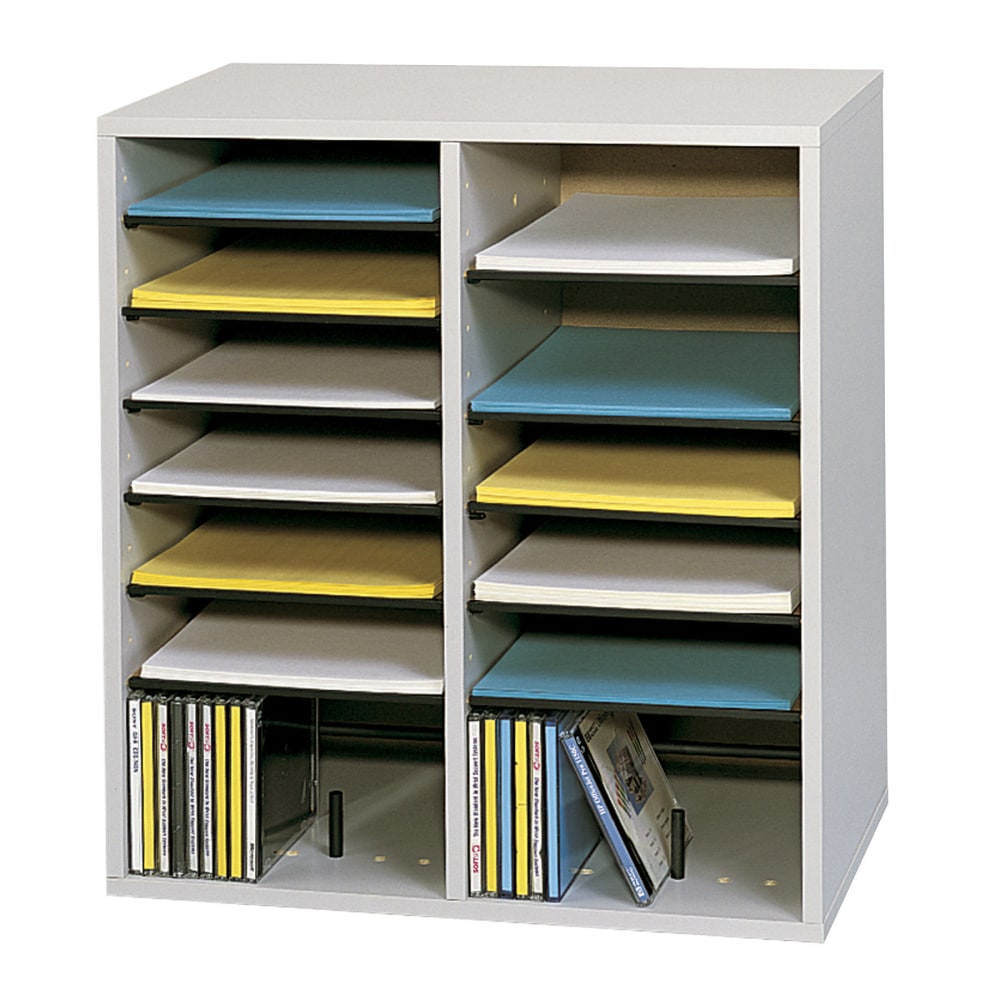 Safco® Adjustable Wood Literature Organizer, 20"H x 19