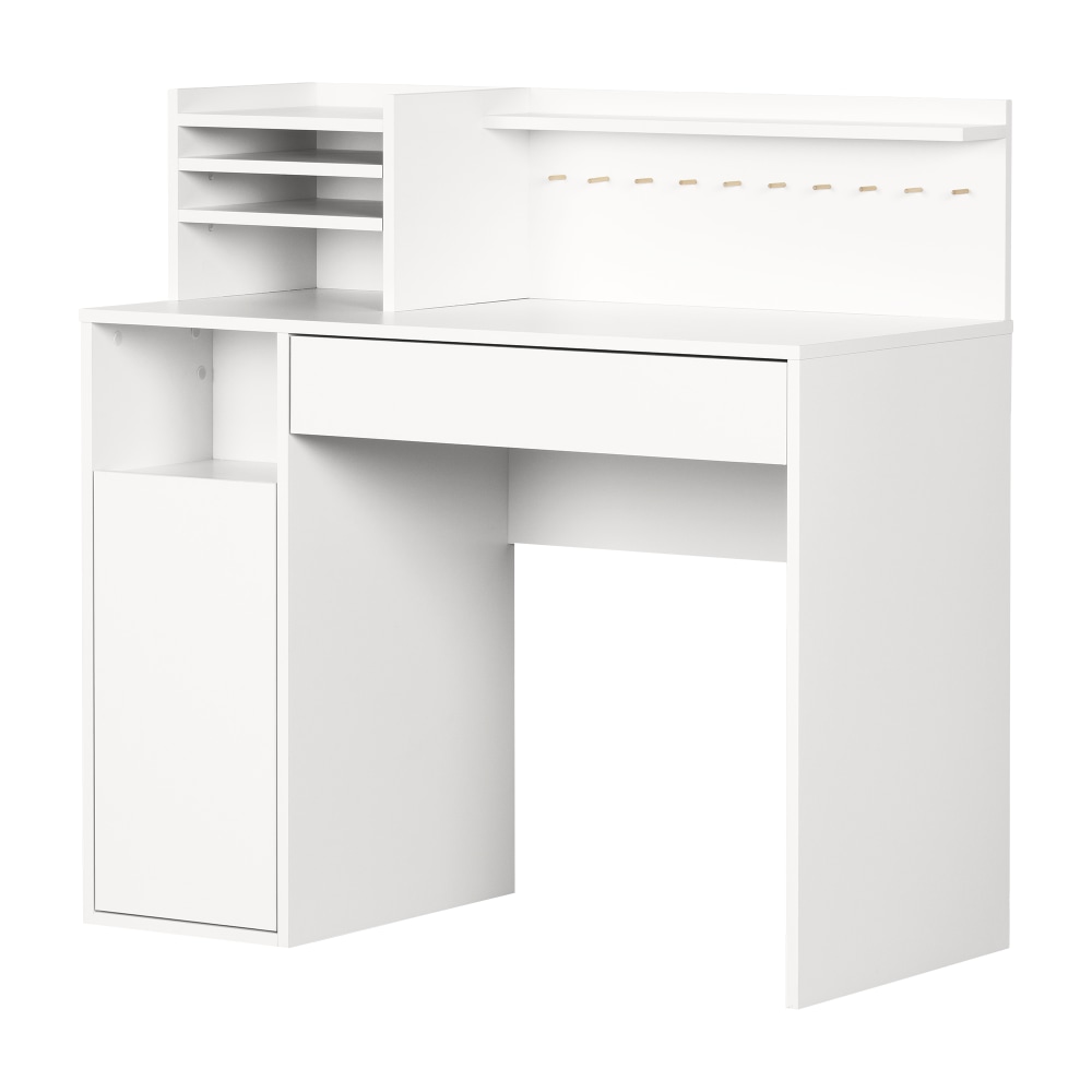 South Shore Crea 41"W Craft Table With Hutch,