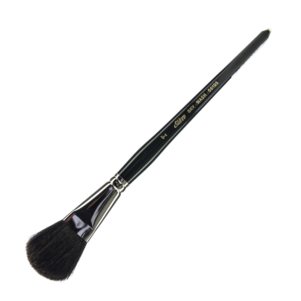 Silver Brush Paint Brush, 1", Oval Mop Bristle,