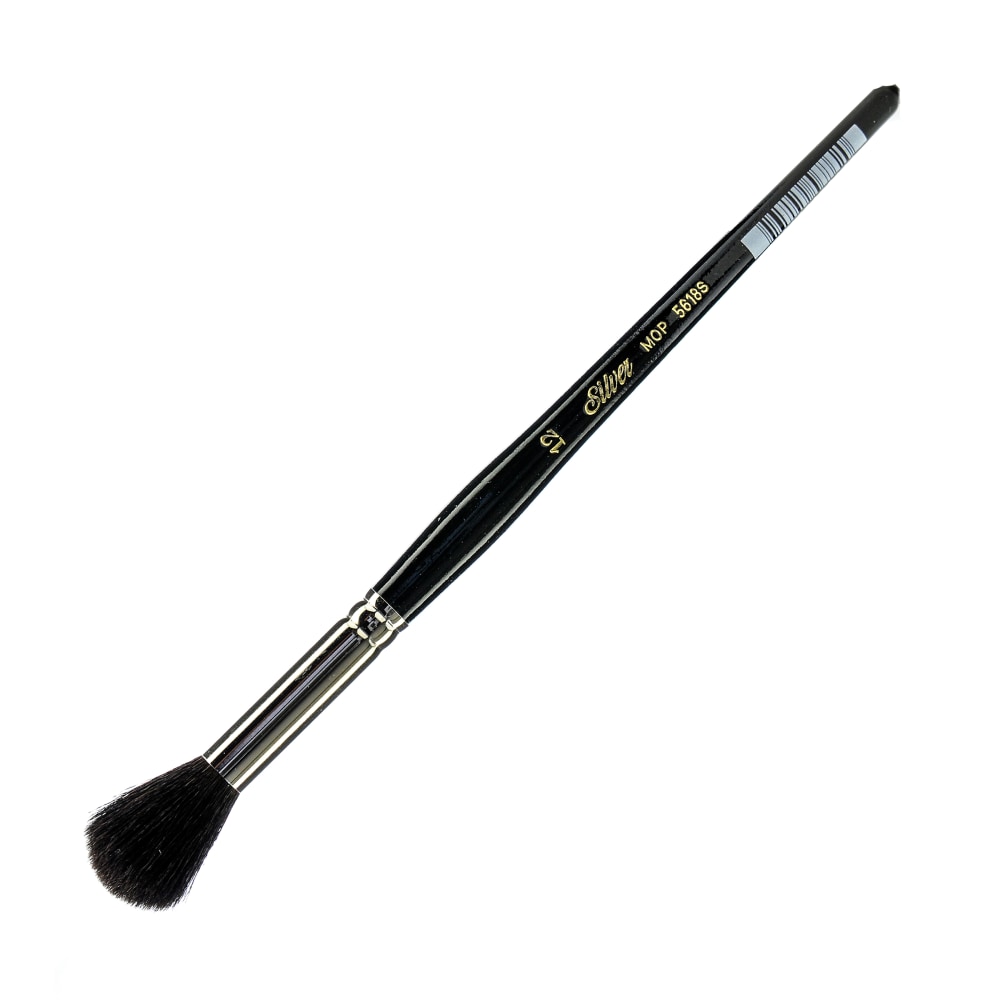 Silver Brush Paint Brush, Size 12, Round Bristle,