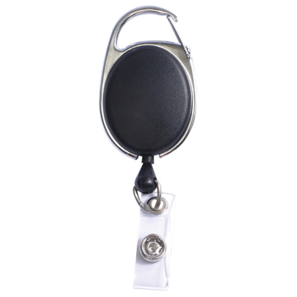 SICURIX Quick Clip ID Card Reel, Black, 1