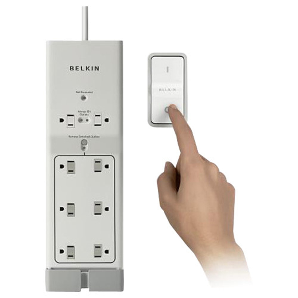 Belkin F7C01008Q Conserve Switch 8-Outlets Surge Suppressor -