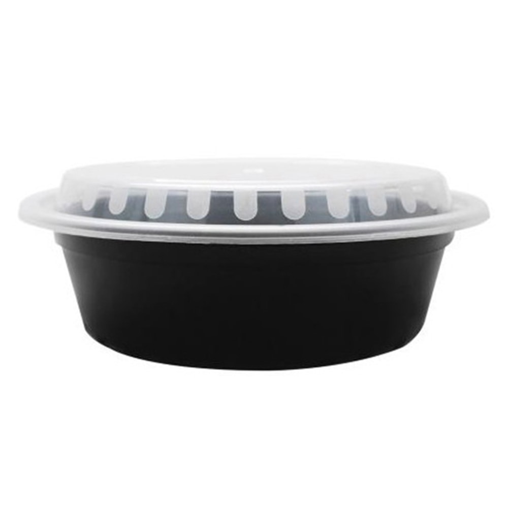 Karat Round Plastic Takeout Food Containers With Lids,