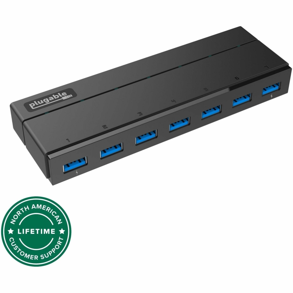 Plugable 7-Port USB 3.0 Hub with 36W Power