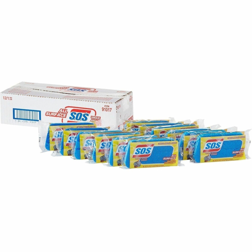 S.O.S All Surface Scrubber Sponge 4.5"H x 2.5"W