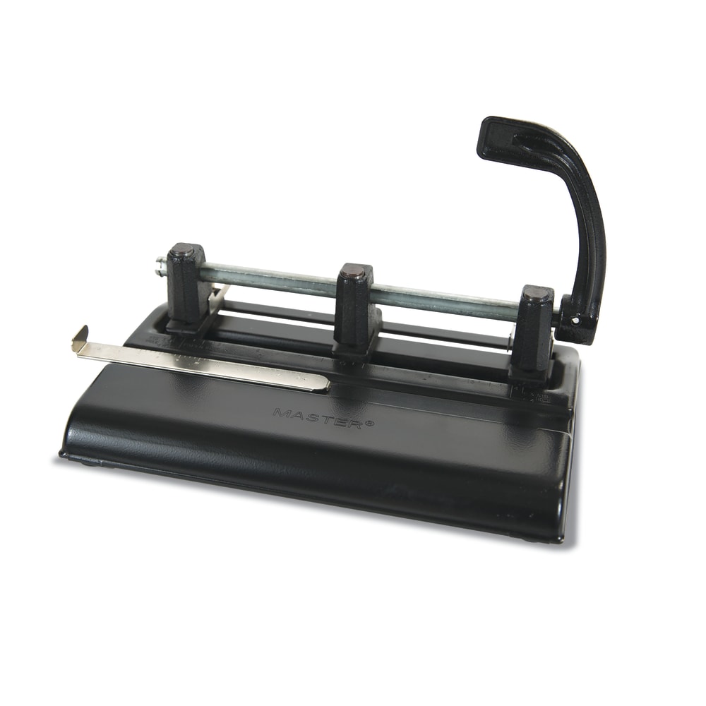 Master® 1325B 3-Hole Punch, Black