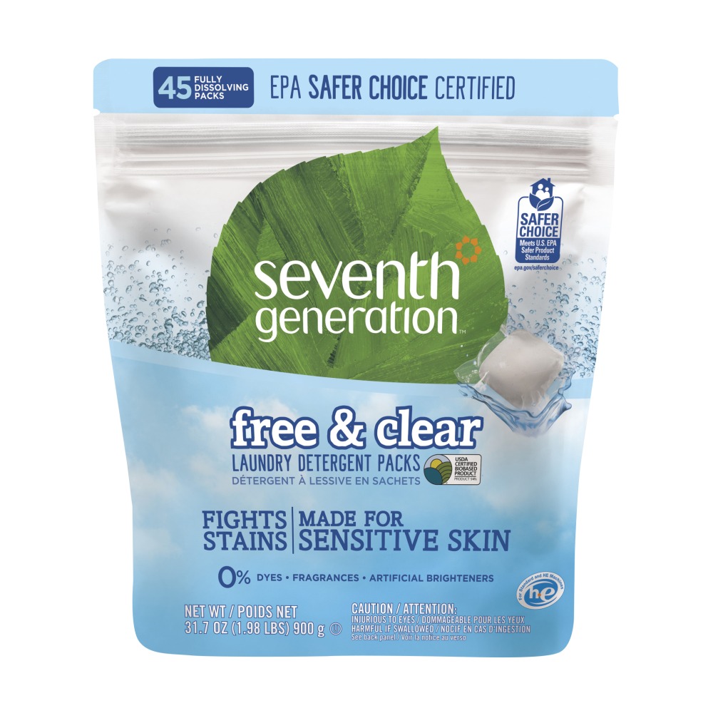 Seventh Generation™ Free & Clear Laundry Detergent Packs,