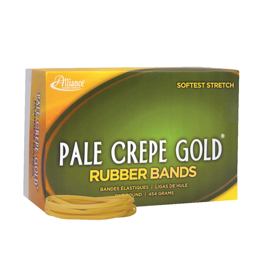 Alliance Rubber Pale Crepe Gold® Rubber Bands, #33,