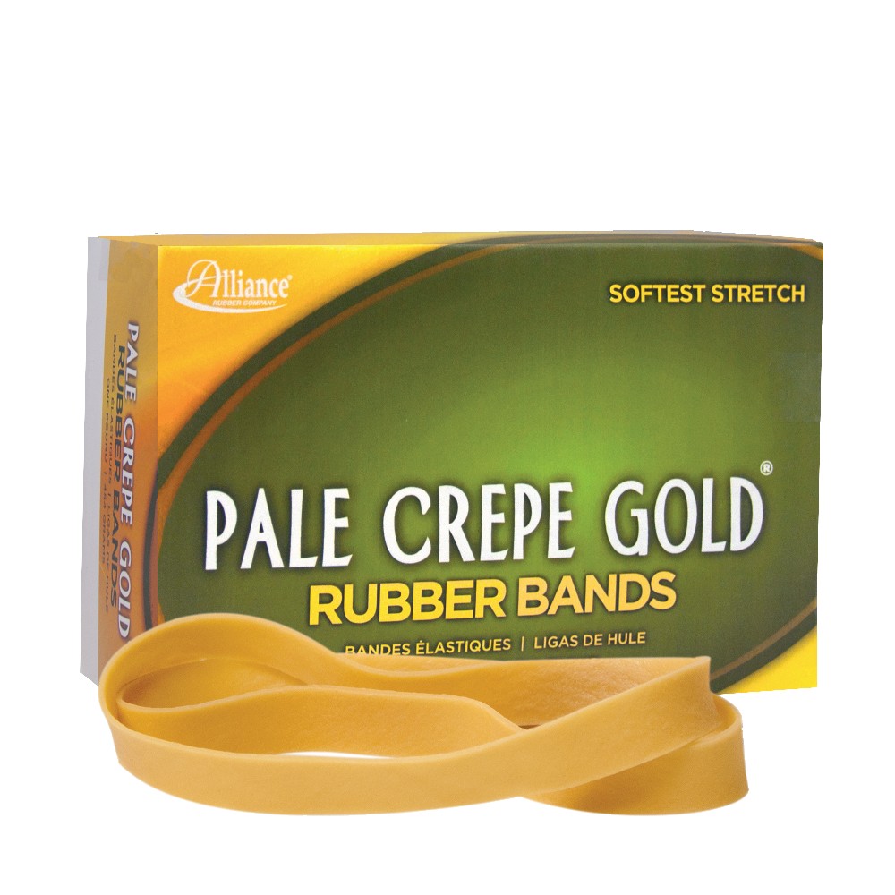Alliance Rubber Pale Crepe Gold® Rubber Bands, #107,