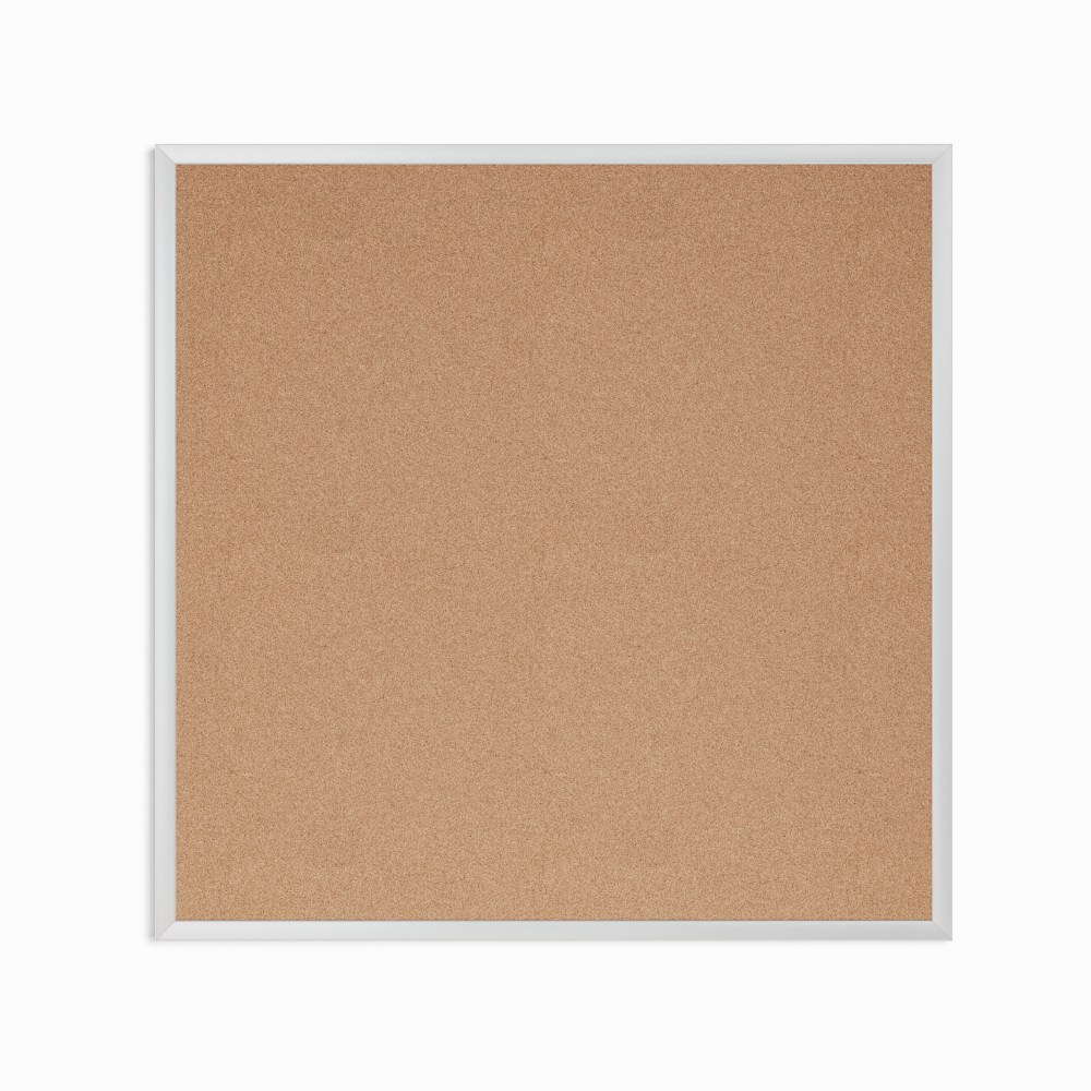 U Brands Cork Bulletin Board, 36" X 36",