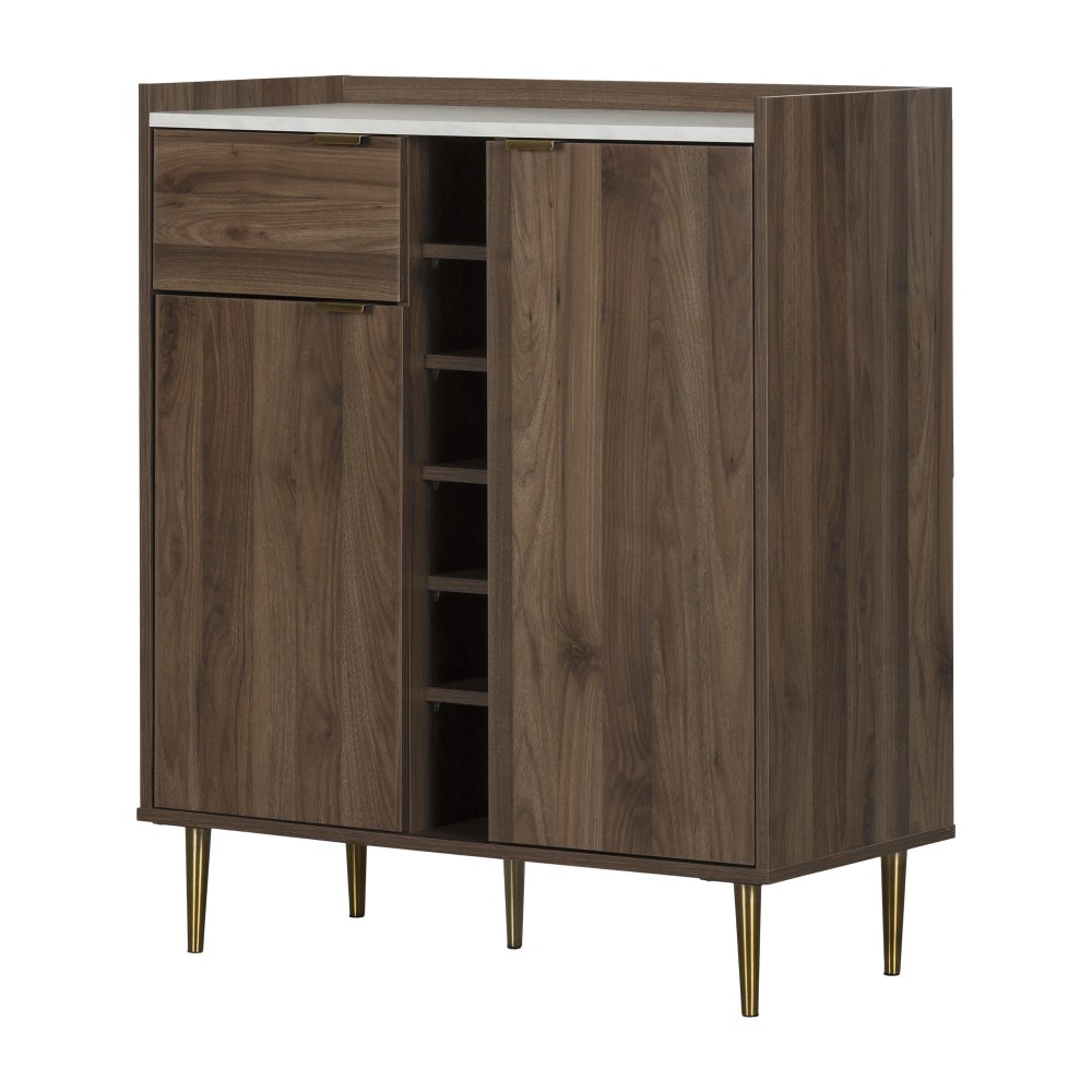 South Shore 35"W Hype Buffet With Storage, Natural