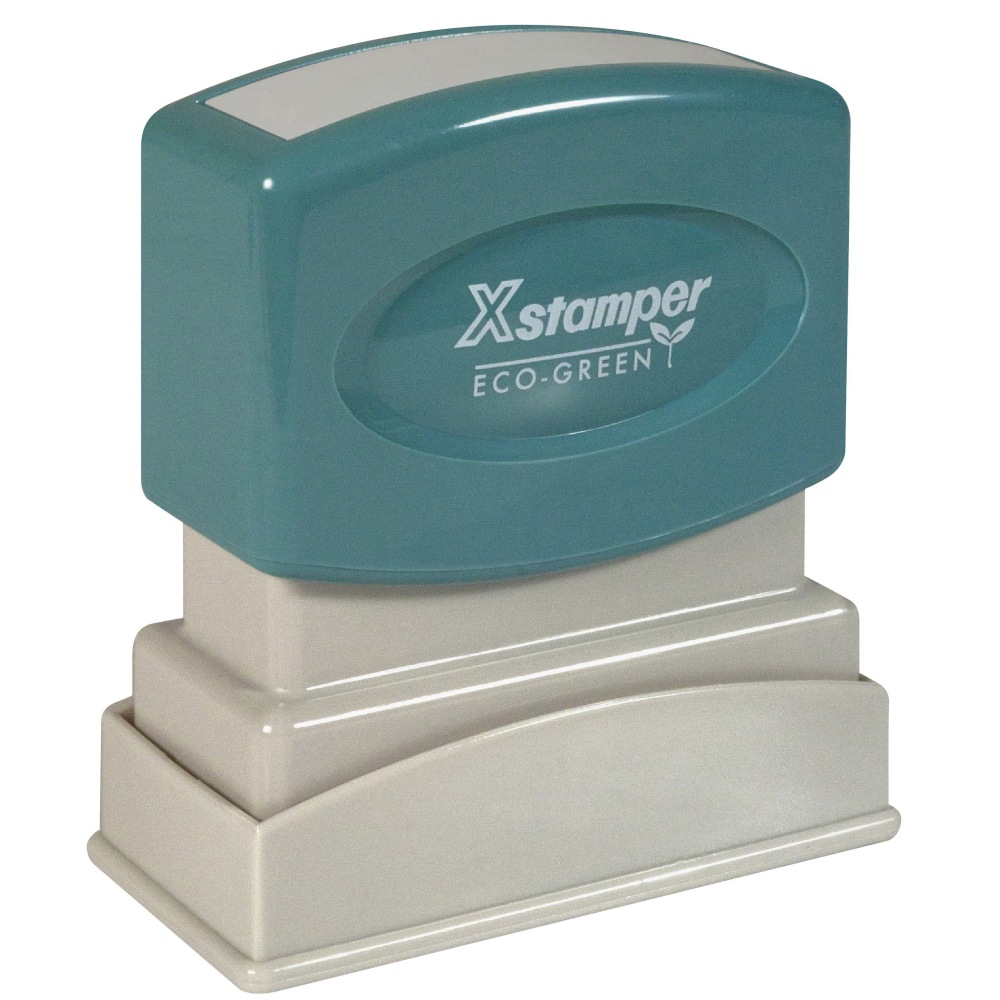 Xstamper® One-Color Title Stamp, Pre-Inked,