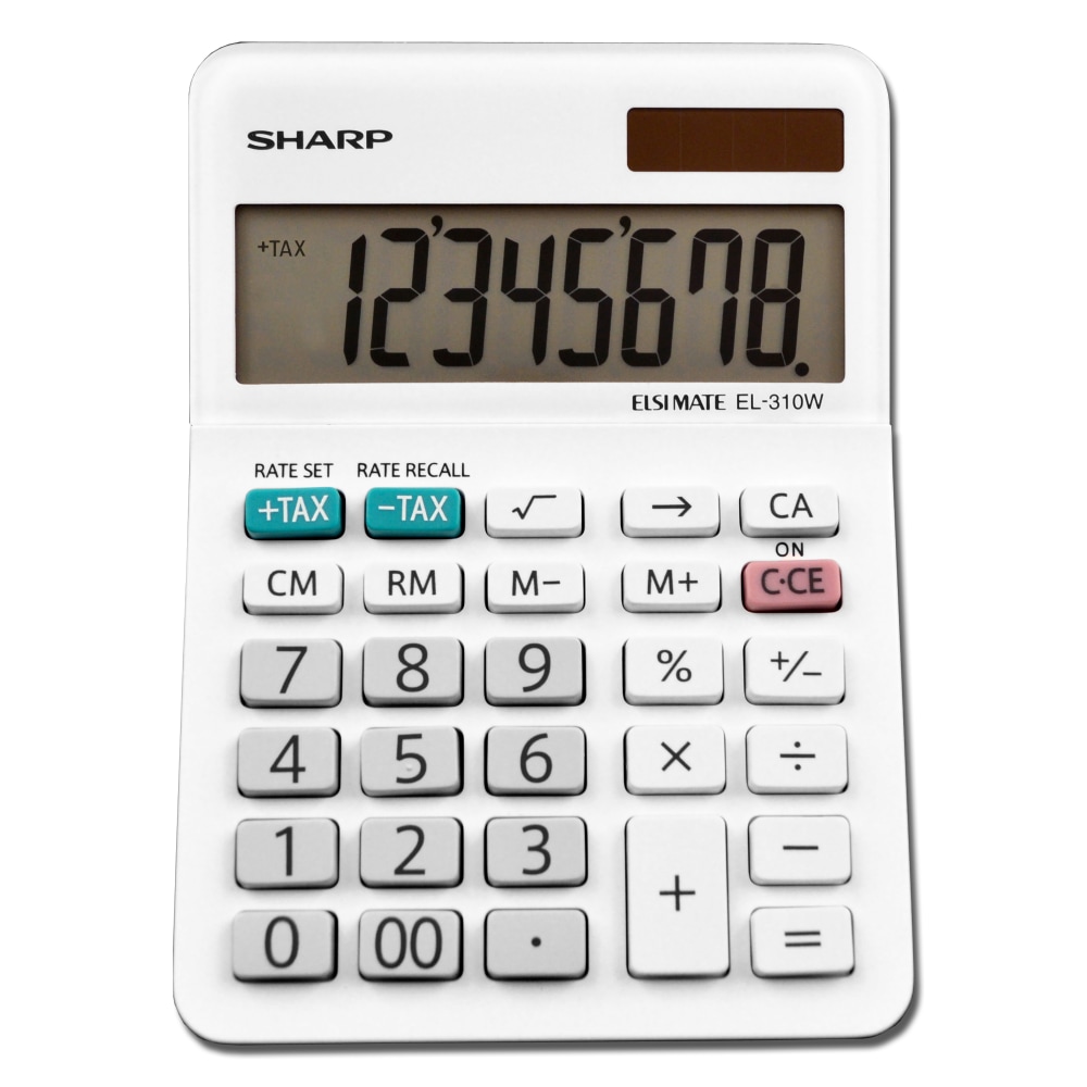Sharp® White Series Desktop Calculator, EL-310WB