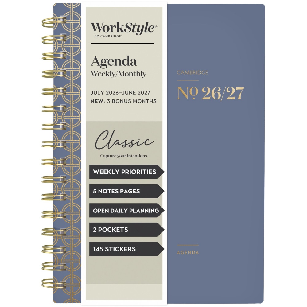 Mead Cambridge® WorkStyle® Classic Academic 2026-2027 Weekly