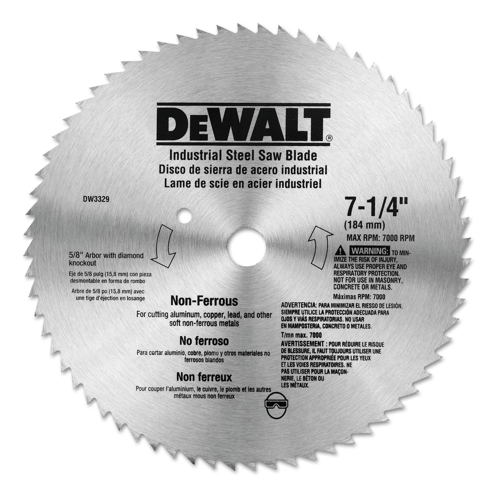 Black+Decker Steel Circular Saw Blades, 7 1/4 in,