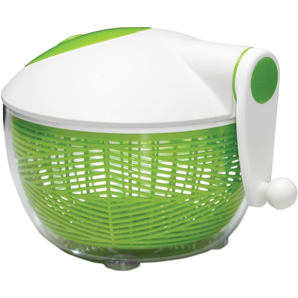 Starfrit® Manual Salad Spinner, 5 Qt, Green/White
