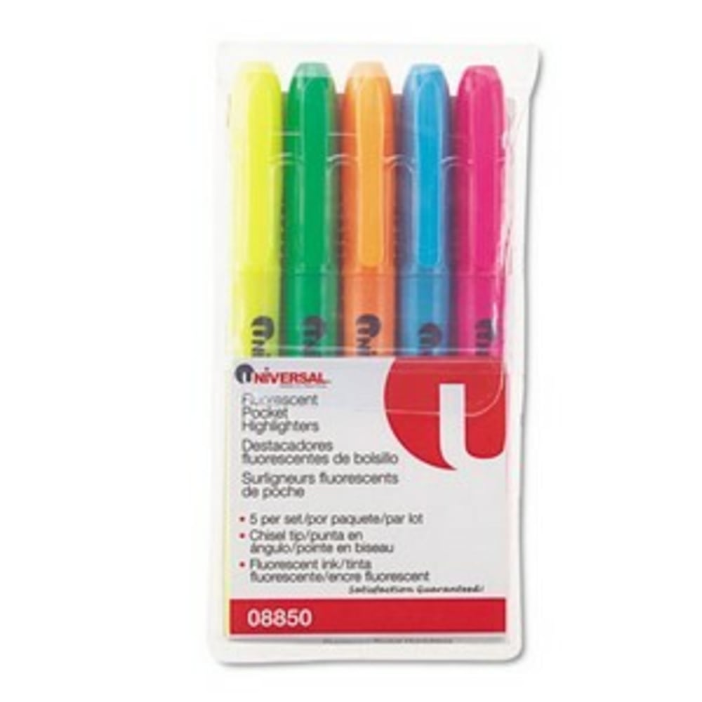 Universal Pocket Highlighter - Marker Point Style: Chisel