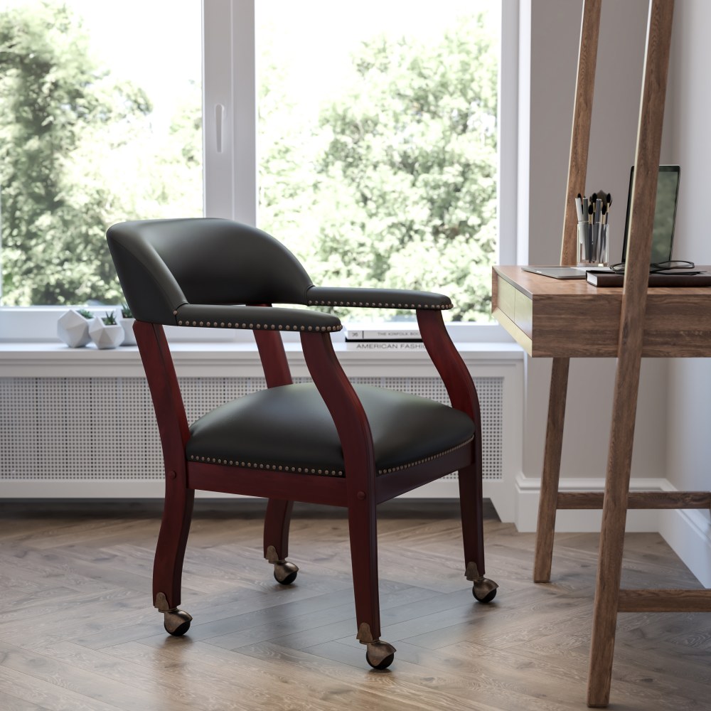 Flash Furniture Leathersoft Conference Chairs, Black