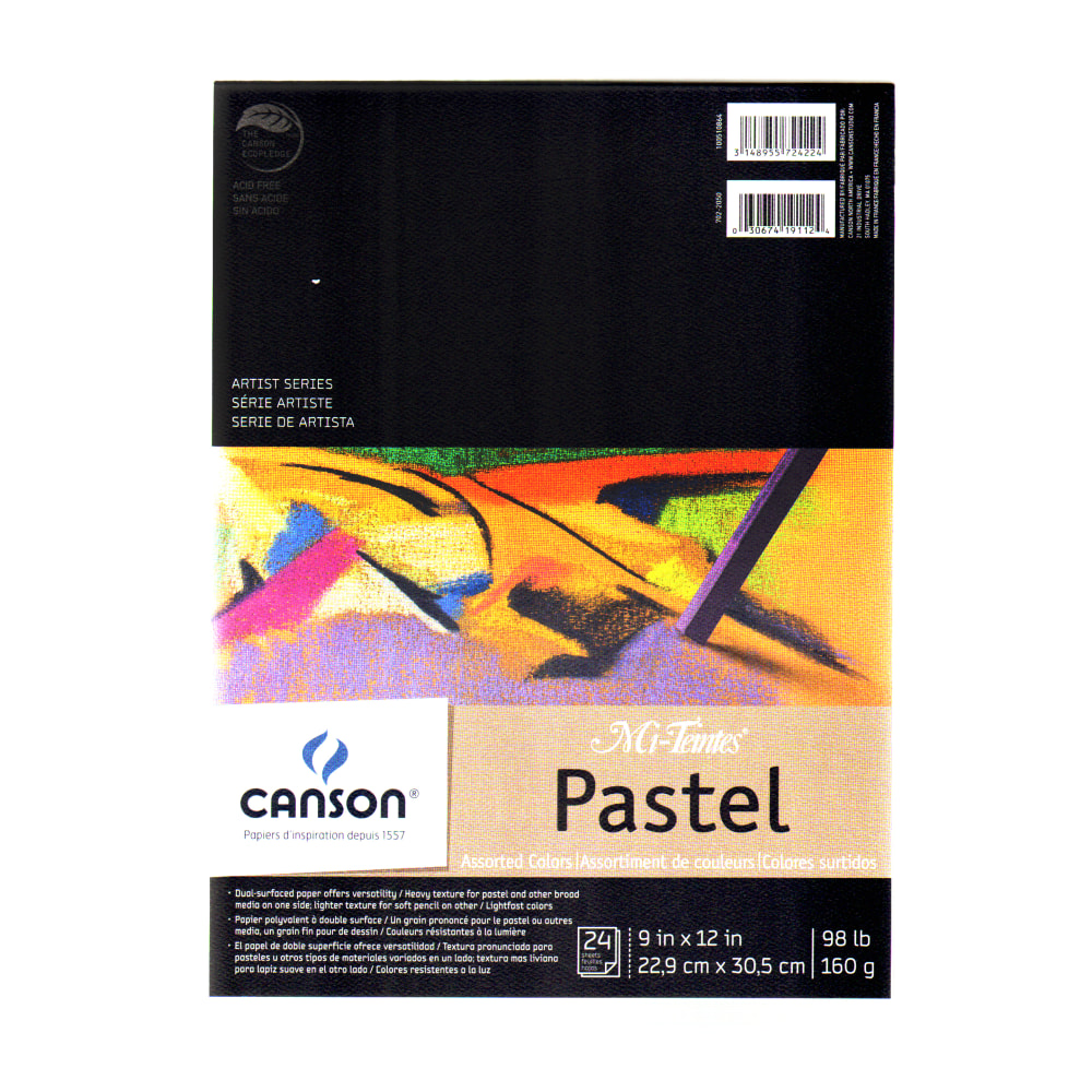 Canson Mi-Teintes Pastel Pad, 9" x 12", Assorted,