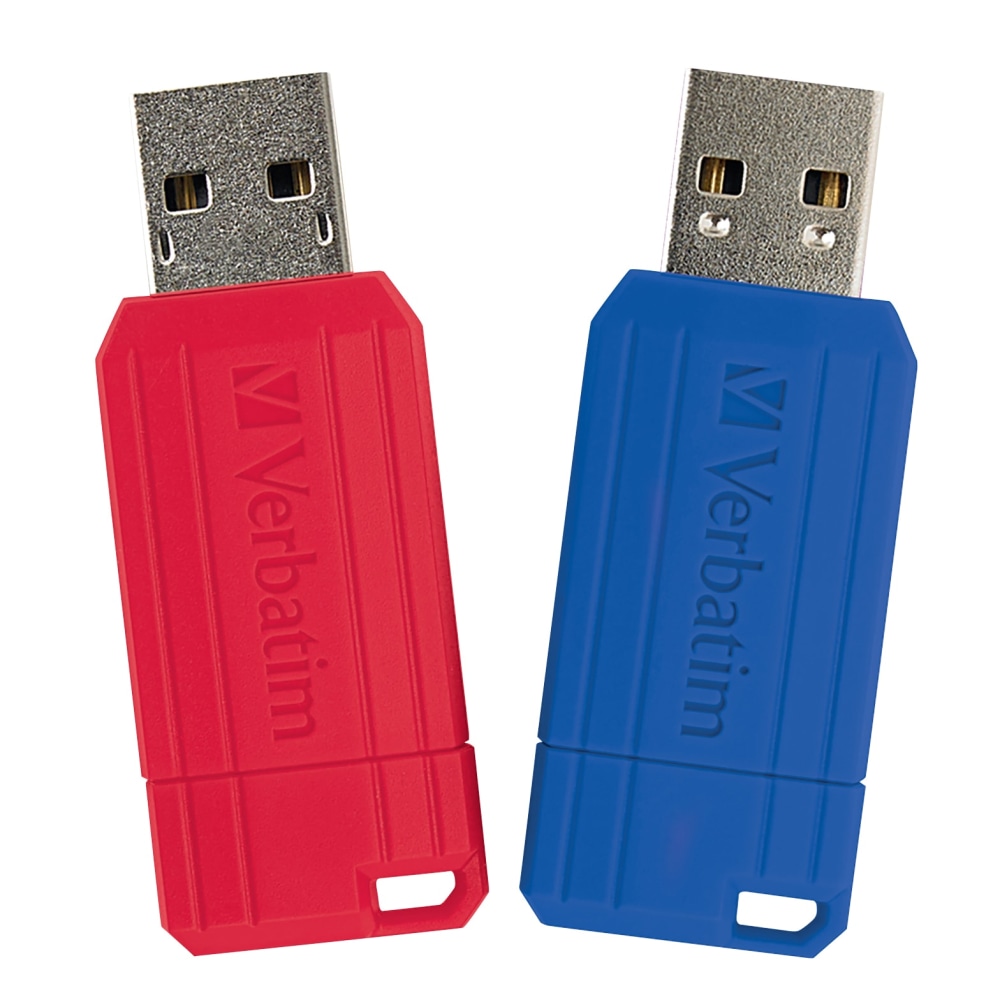 Verbatim 128GB PinStripe USB Flash Drive - 2pk